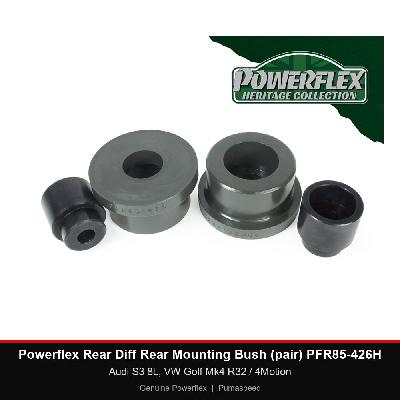 Powerflex Rear Diff Rear Mounting Bush (pair) PFR85-426H - Audi S3 8L, VW Golf Mk4 R32 / 4Motion