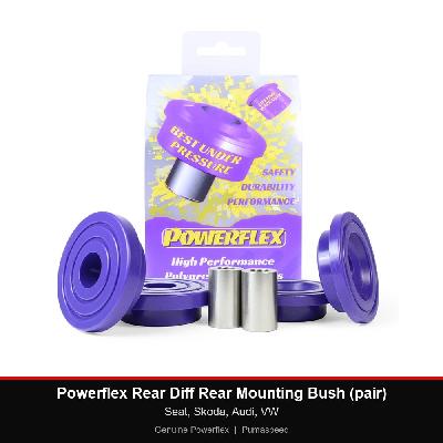 Powerflex Rear Diff Rear Mounting Bush (pair) - Seat, Skoda, Audi, VW