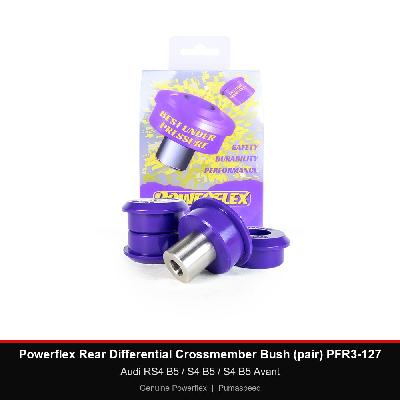 Powerflex Rear Differential Crossmember Bush (pair) PFR3-127 - Audi RS4 B5 / S4 B5 / S4 B5 Avant