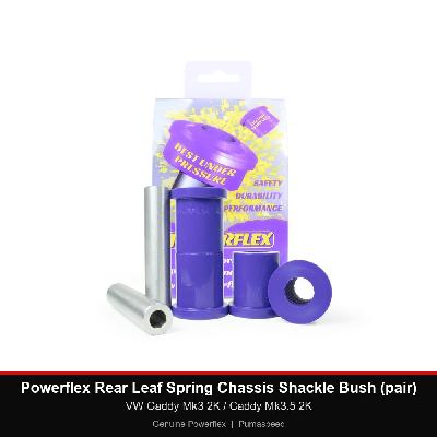 Powerflex Rear Leaf Spring Chassis Shackle Bush (pair) - VW Caddy Mk3 2K / Caddy Mk3.5 2K