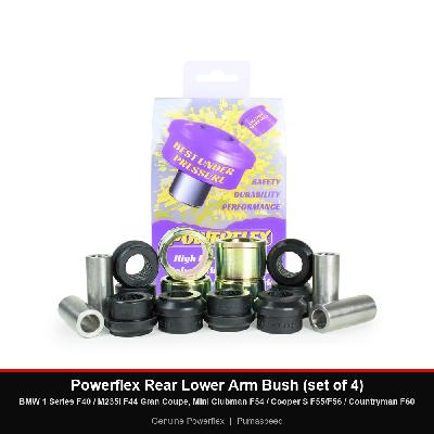Powerflex Rear Lower Arm Bush (set of 4) - BMW 1 Series F40 / M235i F44 Gran Coupe, Mini Clubman F54 / Cooper S F55/F56 / Countryman F60