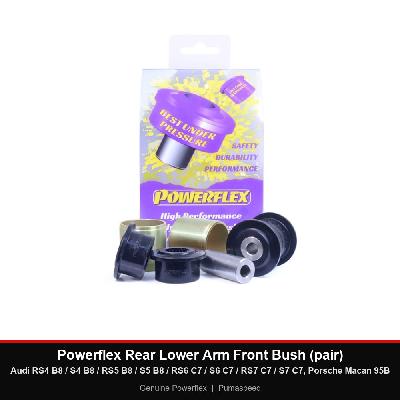 Powerflex Rear Lower Arm Front Bush (pair) - Audi RS4 B8 / S4 B8 / RS5 B8 / S5 B8 / RS6 C7 / S6 C7 / RS7 C7 / S7 C7, Porsche Macan 95B