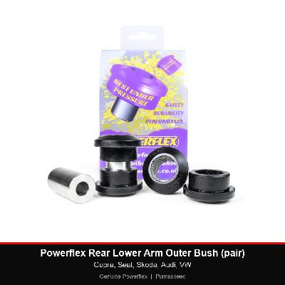 Powerflex Rear Lower Arm Outer Bush (pair) - Cupra, Seat, Skoda, Audi, VW