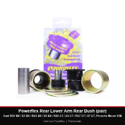 Powerflex Rear Lower Arm Rear Bush (pair) - Audi RS4 B8 / S4 B8 / RS5 B8 / S5 B8 / RS6 C7 / S6 C7 / RS7 C7 / S7 C7, Porsche Macan 95B
