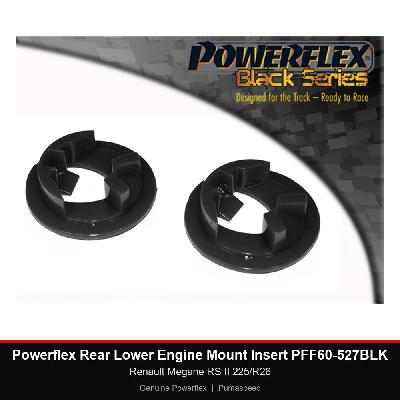 Powerflex Rear Lower Engine Mount Insert PFF60-527BLK - Renault Megane RS II 225/R26