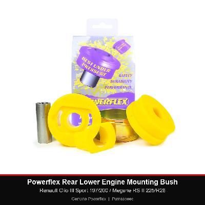 Powerflex Rear Lower Engine Mounting Bush - Renault Clio III Sport 197/200 / Megane RS II 225/R26
