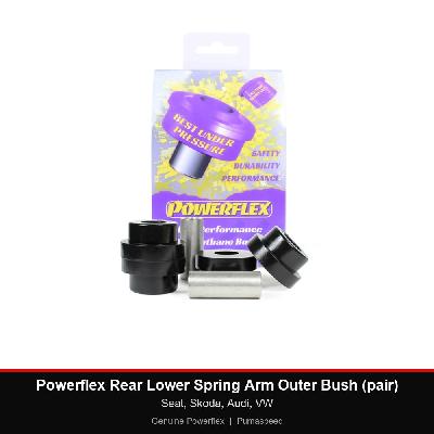 Powerflex Rear Lower Spring Arm Outer Bush (pair) - Seat, Skoda, Audi, VW