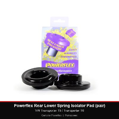 Powerflex Rear Lower Spring Isolator Pad (pair) - VW Transporter T5 / Transporter T6