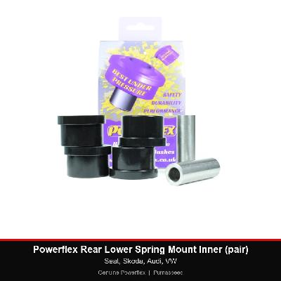 Powerflex Rear Lower Spring Mount Inner (pair) - Seat, Skoda, Audi, VW