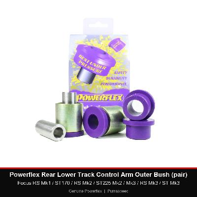 Powerflex Rear Lower Track Control Arm Outer Bush (pair) - Focus RS Mk1 / ST170 / RS Mk2 / ST225 Mk2 / Mk3 / RS Mk3 / ST Mk3