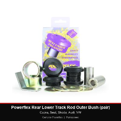 Powerflex Rear Lower Track Rod Outer Bush (pair) - Cupra, Seat, Skoda, Audi, VW
