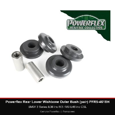 Powerflex Rear Lower Wishbone Outer Bush (pair) PFR5-4618H - BMW 3 Series E36 inc M3 / M3 E46 inc CSL