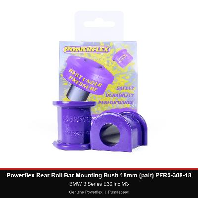 Powerflex Rear Roll Bar Mounting Bush 18mm (pair) PFR5-308-18 - BMW 3 Series E30 inc M3