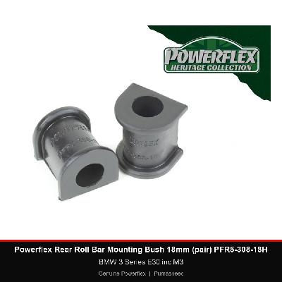 Powerflex Rear Roll Bar Mounting Bush 18mm (pair) PFR5-308-18H - BMW 3 Series E30 inc M3