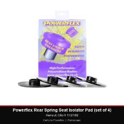 Powerflex Rear Spring Seat Isolator Pad (set of 4) - Renault Clio II 172/182