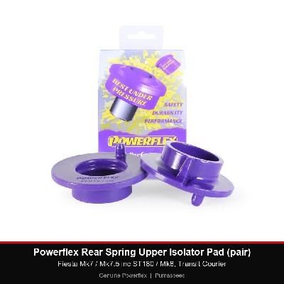 Powerflex Rear Spring Upper Isolator Pad (pair) - Fiesta Mk7 / Mk7.5 inc ST180 / Mk8, Transit Courier