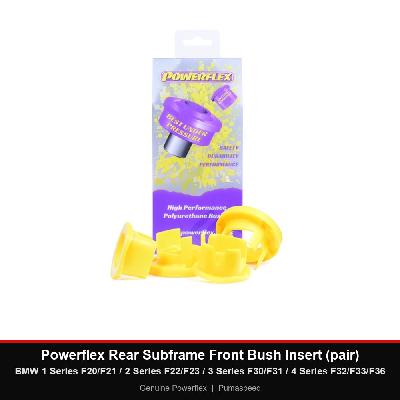 Powerflex Rear Subframe Front Bush Insert (pair) - BMW 1 Series F20/F21 / 2 Series F22/F23 / 3 Series F30/F31 / 4 Series F32/F33/F36