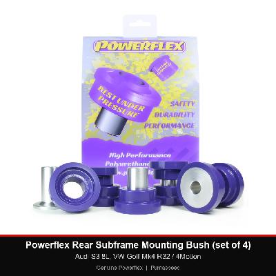 Powerflex Rear Subframe Mounting Bush (set of 4) - Audi S3 8L, VW Golf Mk4 R32 / 4Motion