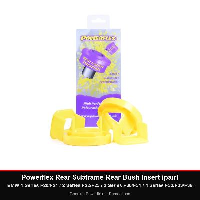Powerflex Rear Subframe Rear Bush Insert (pair) - BMW 1 Series F20/F21 / 2 Series F22/F23 / 3 Series F30/F31 / 4 Series F32/F33/F36