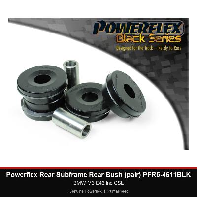 Powerflex Rear Subframe Rear Bush (pair) PFR5-4611BLK - BMW M3 E46 inc CSL