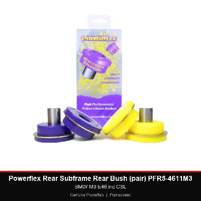 Powerflex Rear Subframe Rear Bush (pair) PFR5-4611M3 - BMW M3 E46 inc CSL