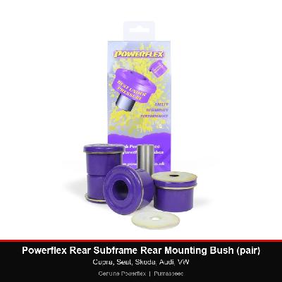 Powerflex Rear Subframe Rear Mounting Bush (pair) - Cupra, Seat, Skoda, Audi, VW