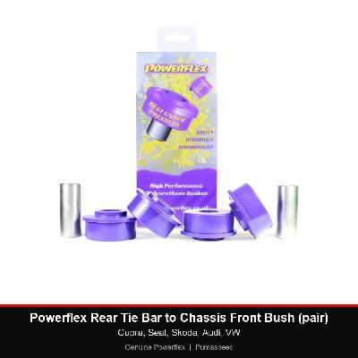 Powerflex Rear Tie Bar to Chassis Front Bush (pair) - Cupra, Seat, Skoda, Audi, VW