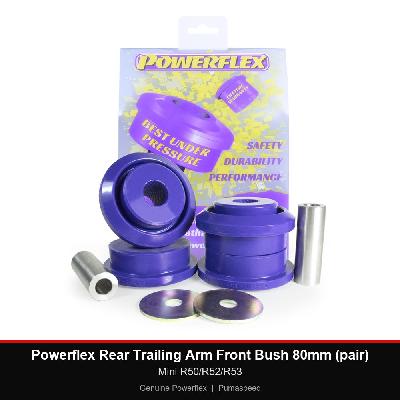 Powerflex Rear Trailing Arm Front Bush 80mm (pair) - Mini R50/R52/R53