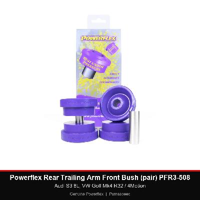 Powerflex Rear Trailing Arm Front Bush (pair) PFR3-508 - Audi S3 8L, VW Golf Mk4 R32 / 4Motion