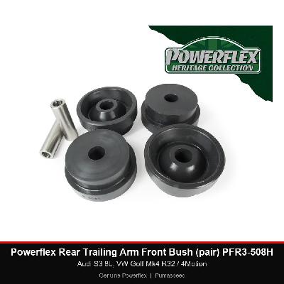 Powerflex Rear Trailing Arm Front Bush (pair) PFR3-508H - Audi S3 8L, VW Golf Mk4 R32 / 4Motion