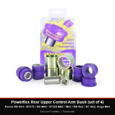 Powerflex Rear Upper Control Arm Bush (set of 4) - Focus RS Mk1 / ST170 / RS Mk2 / ST225 Mk2 / Mk3 / RS Mk3 / ST Mk3, Kuga Mk2