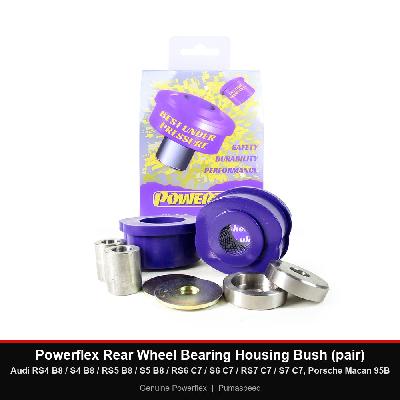 Powerflex Rear Wheel Bearing Housing Bush (pair) - Audi RS4 B8 / S4 B8 / RS5 B8 / S5 B8 / RS6 C7 / S6 C7 / RS7 C7 / S7 C7, Porsche Macan 95B
