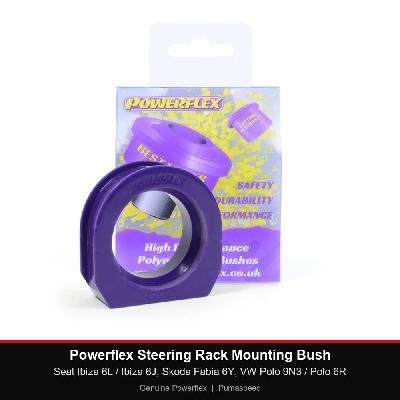Powerflex Steering Rack Mounting Bush - Seat Ibiza 6L / Ibiza 6J, Skoda Fabia 6Y, VW Polo 9N3 / Polo 6R