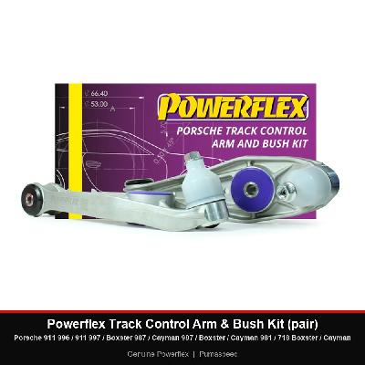 Powerflex Track Control Arm & Bush Kit (pair) - Porsche 911 996 / 911 997 / Boxster 987 / Cayman 987 / Boxster / Cayman 981 / 718 Boxster / Cayman