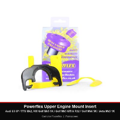 Powerflex Upper Engine Mount Insert - Audi S3 8P / TTS Mk2, VW Golf Mk5 1K / Golf Mk5 GTI & R32 / Golf Mk6 5K / Jetta Mk5 1K