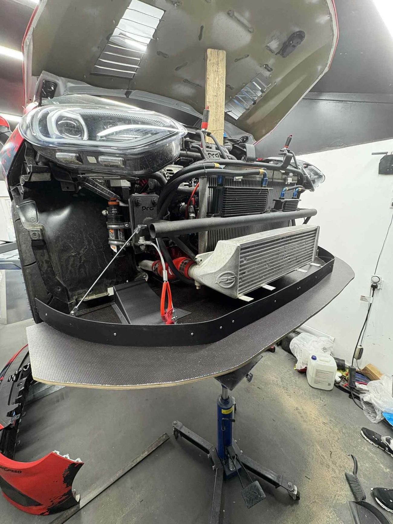 Project Aero front end with intercooler and splitter