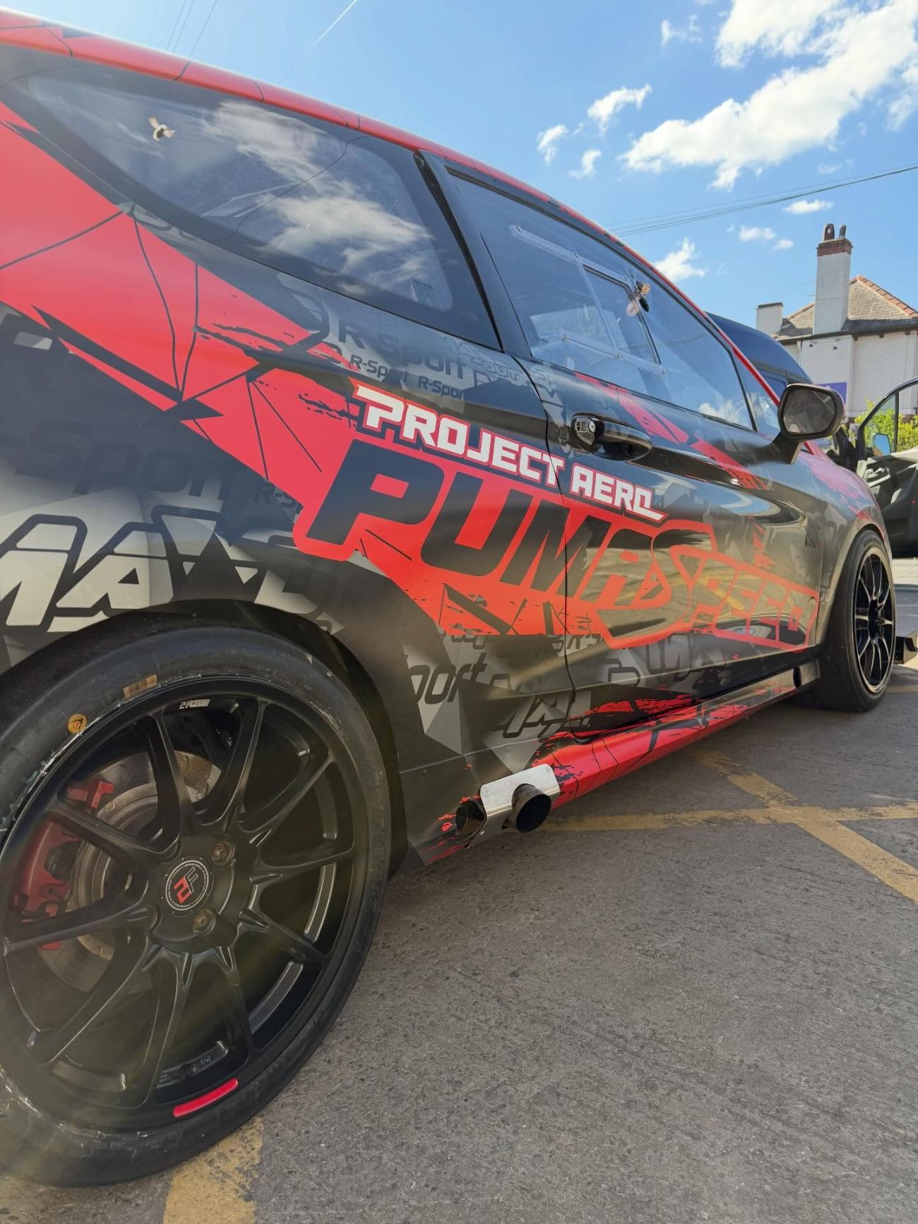 Project Aero side exit exhaust and livery