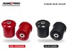 Pumaspeed Racing Fiesta ST180 Mk7 Rear Beam To Chassis Bushes - red standard and Black Series colour options side by side