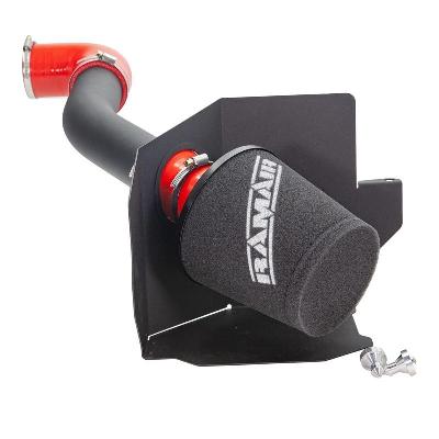 Ramair Air Filter Intake Kit & Crossover Pipe for Fiesta MK8 1.0  Ecoboost - Red Hoses