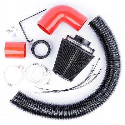 Ramair Performance Pleated Induction Kit for VW MK5 Golf R32 3.2 V6  - Red Hoses