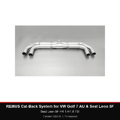 REMUS Cat-Back System - Seat Leon 5F FR 1.4/1.8 TSI - Sport silencer