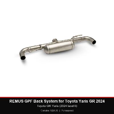 REMUS GPF Back System - Toyota GR Yaris (2024 facelift) - GPF-back front section + Racing silencer
