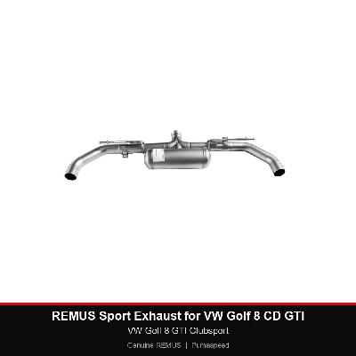 REMUS Sport Exhaust - VW Golf 8 GTI Clubsport - Sport silencer