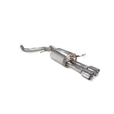 Scorpion Fiesta Mk7.5 1.0 Rear silencer only - Polished twin Daytona trims (Standard Valance Fit)