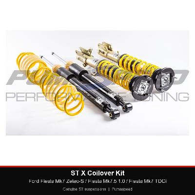 ST X Coilover Kit - Ford Fiesta Mk7 Zetec-S / Fiesta Mk7.5 1.0 / Fiesta Mk7 TDCi