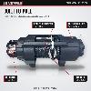 Titan Power TSR-9000 9000lb 12v Electric Winch - Black Body, Black Synthetic Rope - features