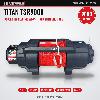 Titan Power TSR-9000 9000lb 12v Electric Winch - Black Body, Red Synthetic Rope - main photo
