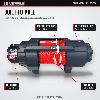 Titan Power TSR-9000 9000lb 12v Electric Winch - Black Body, Red Synthetic Rope - features