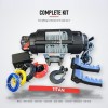 Titan Power TSR 9000 Electric Winch, Steel Rope, Stealth Black - complete kit