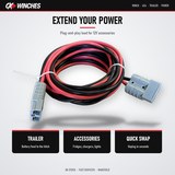 Anderson-style 4 m extension lead uses: trailer, accessories, quick swap